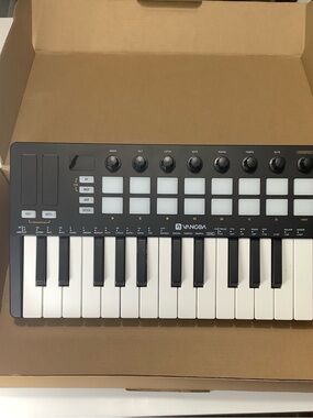 Vangoa 25-Key MIDI Controller Keyboard in Black and White